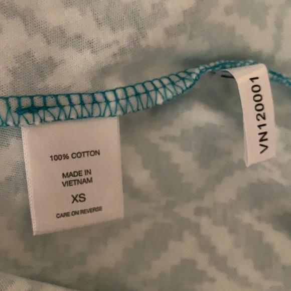 New York & Co Teal Aztec A-Line Dress - Picture 7 of 7